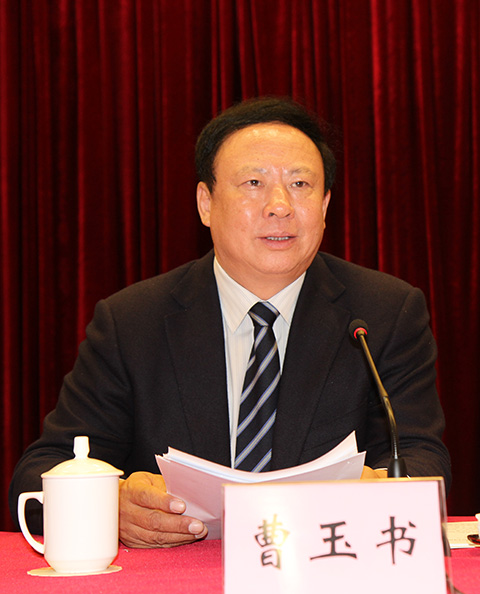 中施企協(xié)曹玉書(shū)會(huì)長(zhǎng)作主旨報(bào)告