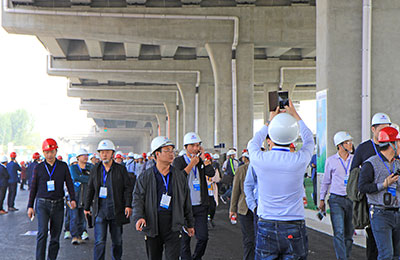 中電建路橋107國道現(xiàn)場觀摩